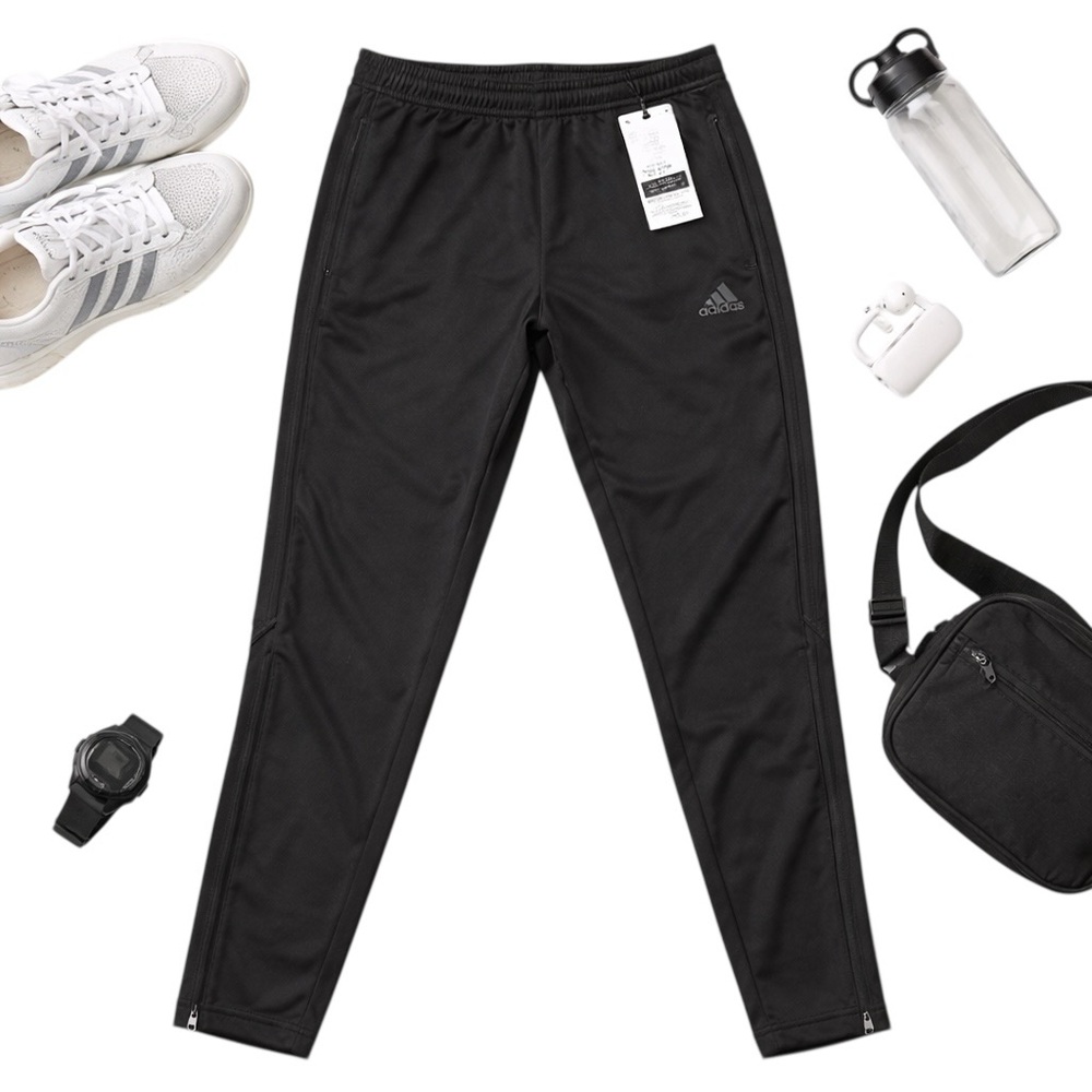 Adidas Tiro 23 Black Training Pants Slim Tapered Zip Ankle Joggers NWT Med Sz M